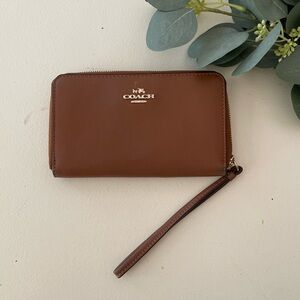 Coach Zip Around Wristlet